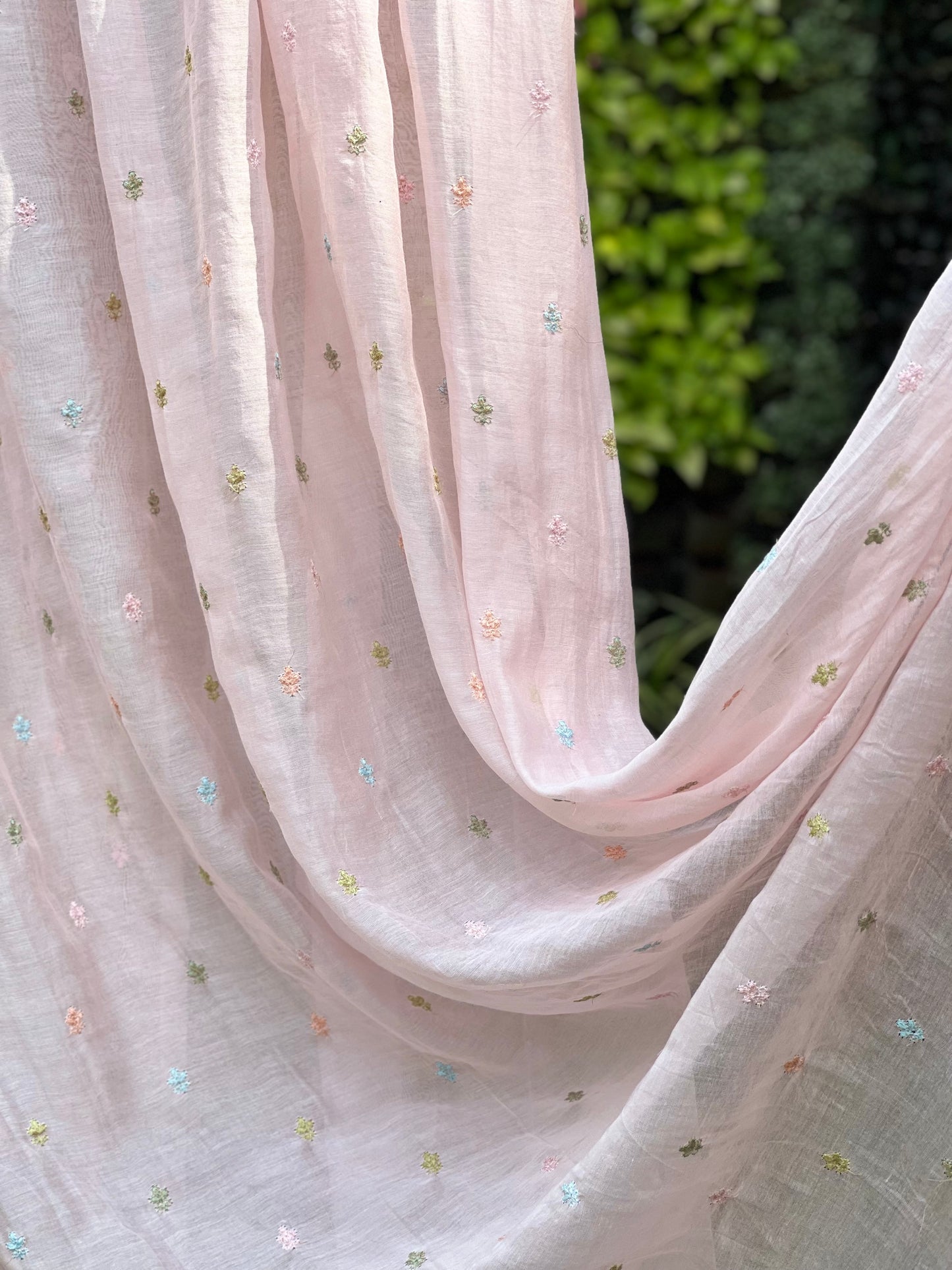 Embroidered 40gm Banarasi Chanderi Fabrics