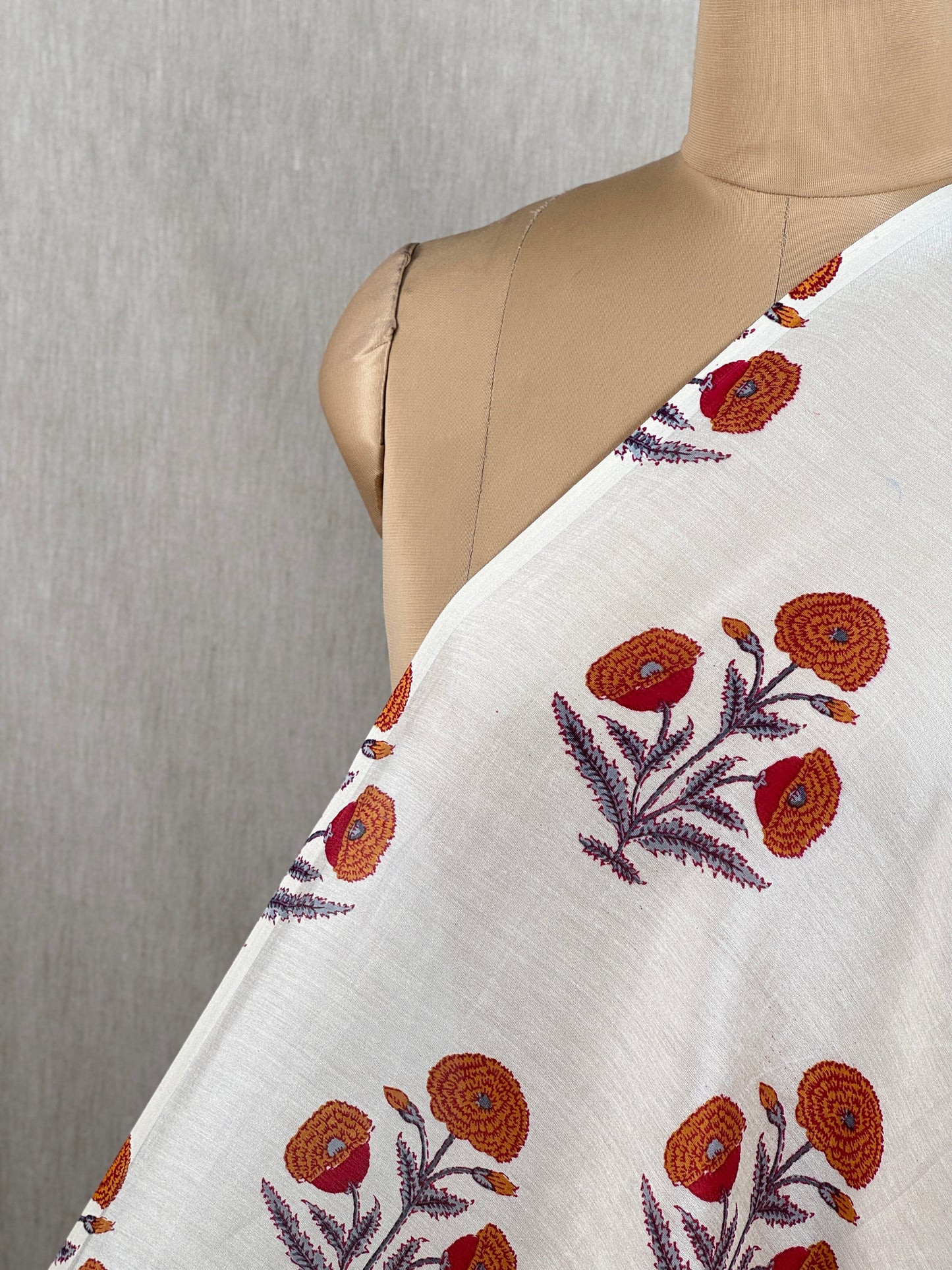 Printed Chanderi Fabric