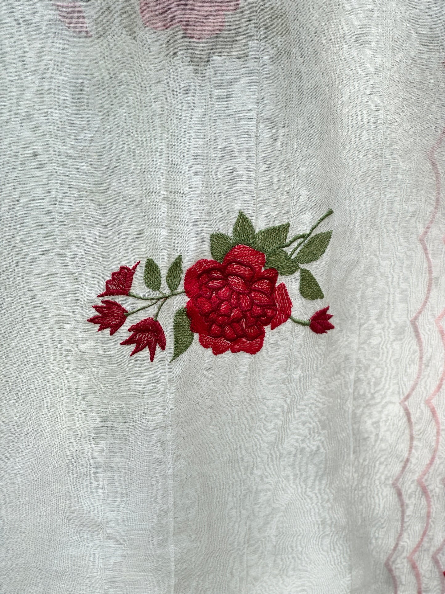 Embroidered Chanderi Dupatta