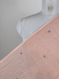 Pearl Embroidered 40gm Banarasi Chanderi Fabrics