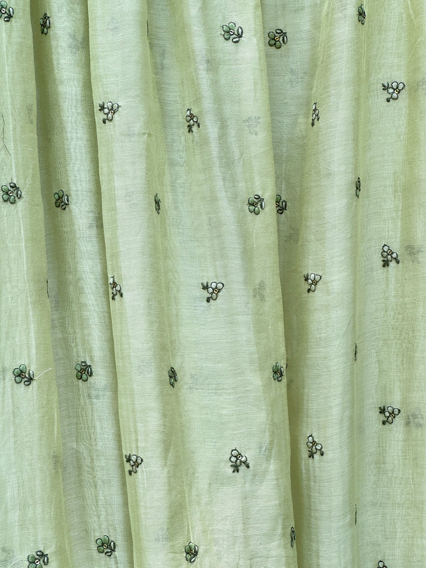 Embroidered 40 gm Banarasi Chanderi Fabric
