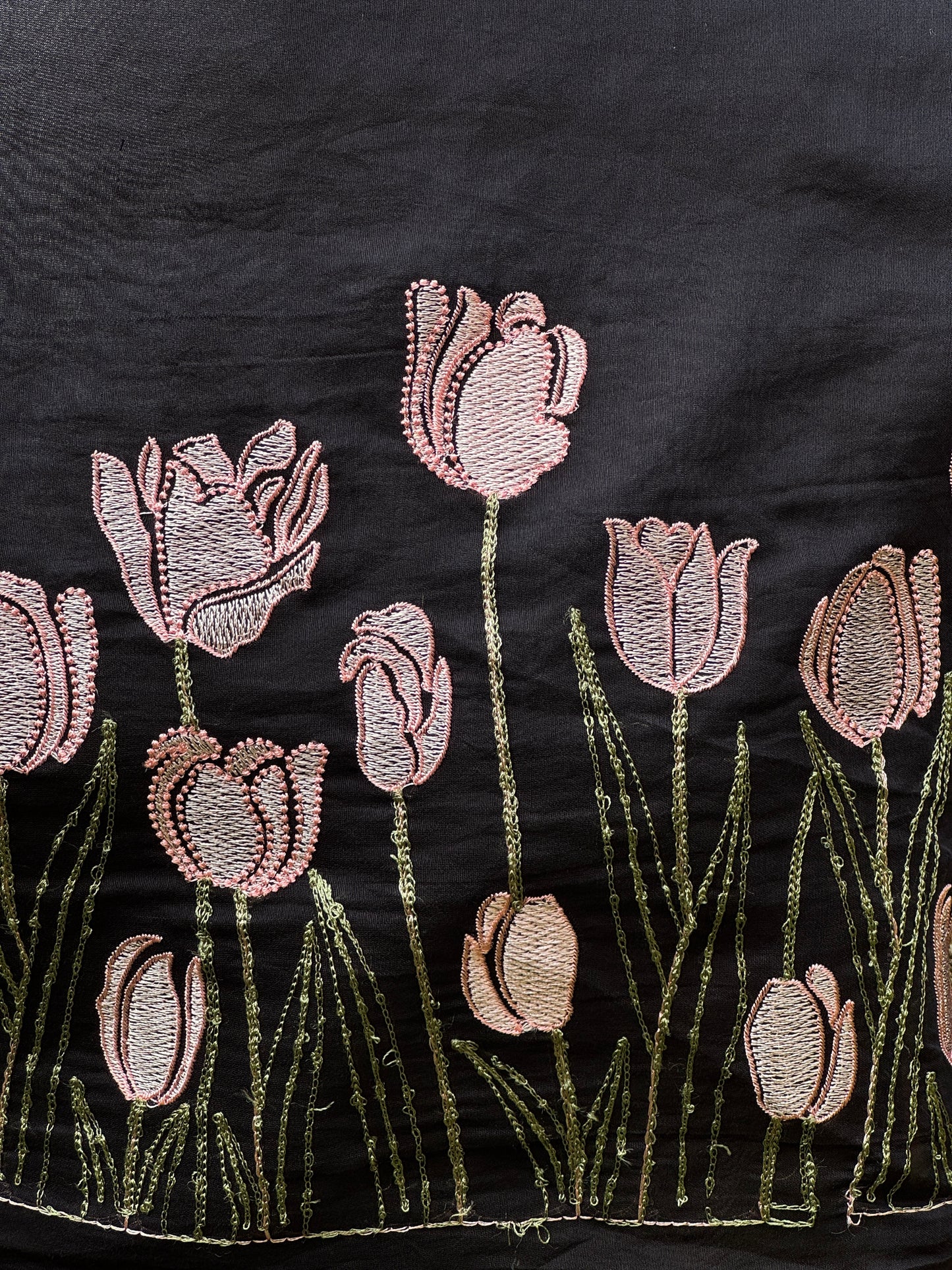 Border Embroidered 40gm Banarasi Chanderi Fabrics