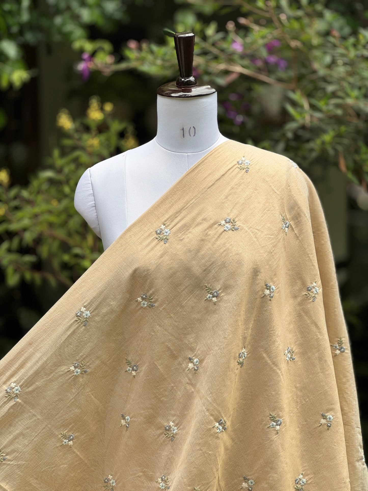 Embroidered Cotton Tissue Fabrics