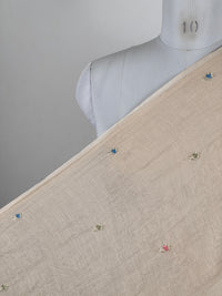 Pearl Embroidered 40gm Banarasi Chanderi Fabrics