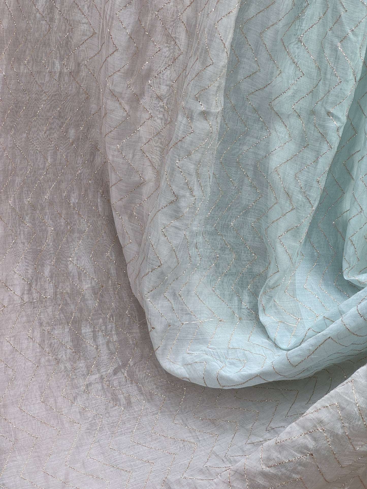4D Banarasi Silk Chanderi With Zari Gota Work