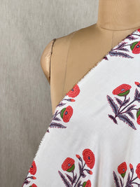 Printed Muslin Fabric