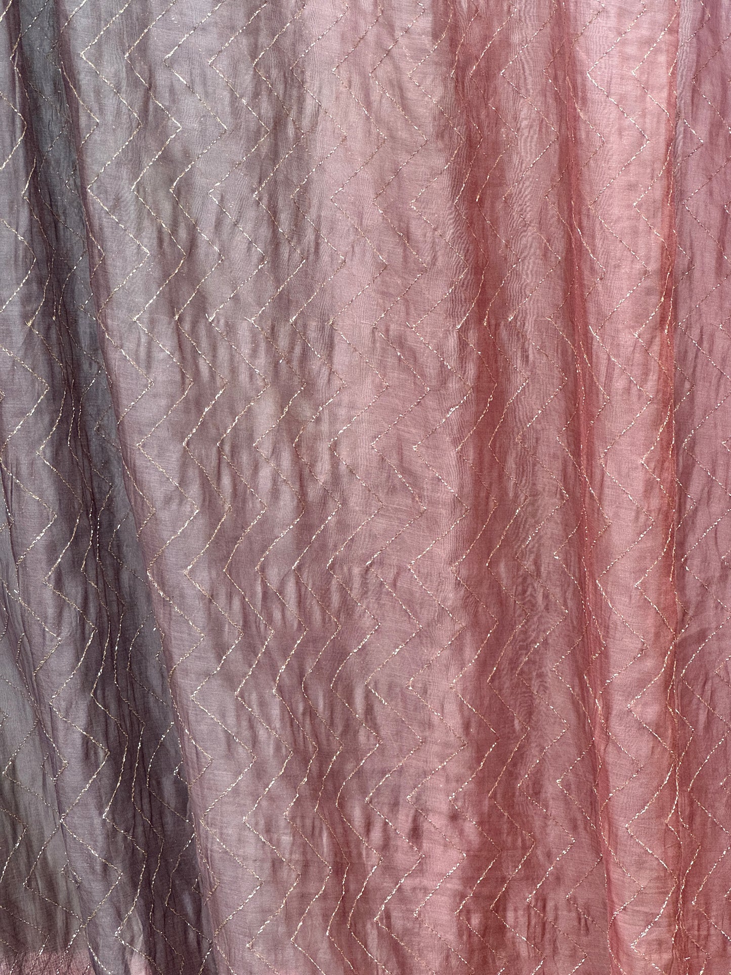 4D Banarasi Silk Chanderi With Zari Gota Work