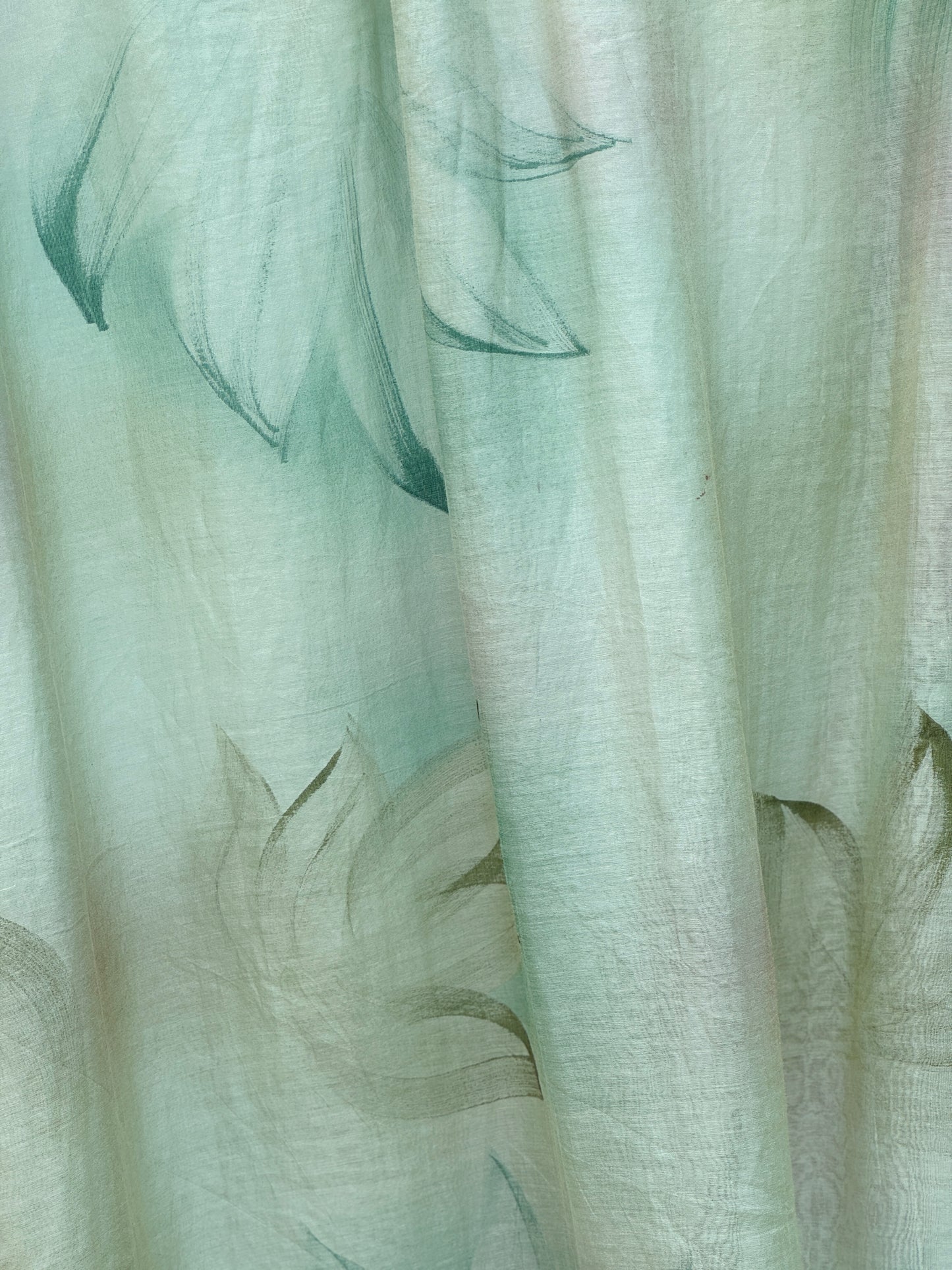 Hand Painted 40 gm Banarasi Chanderi Fabric