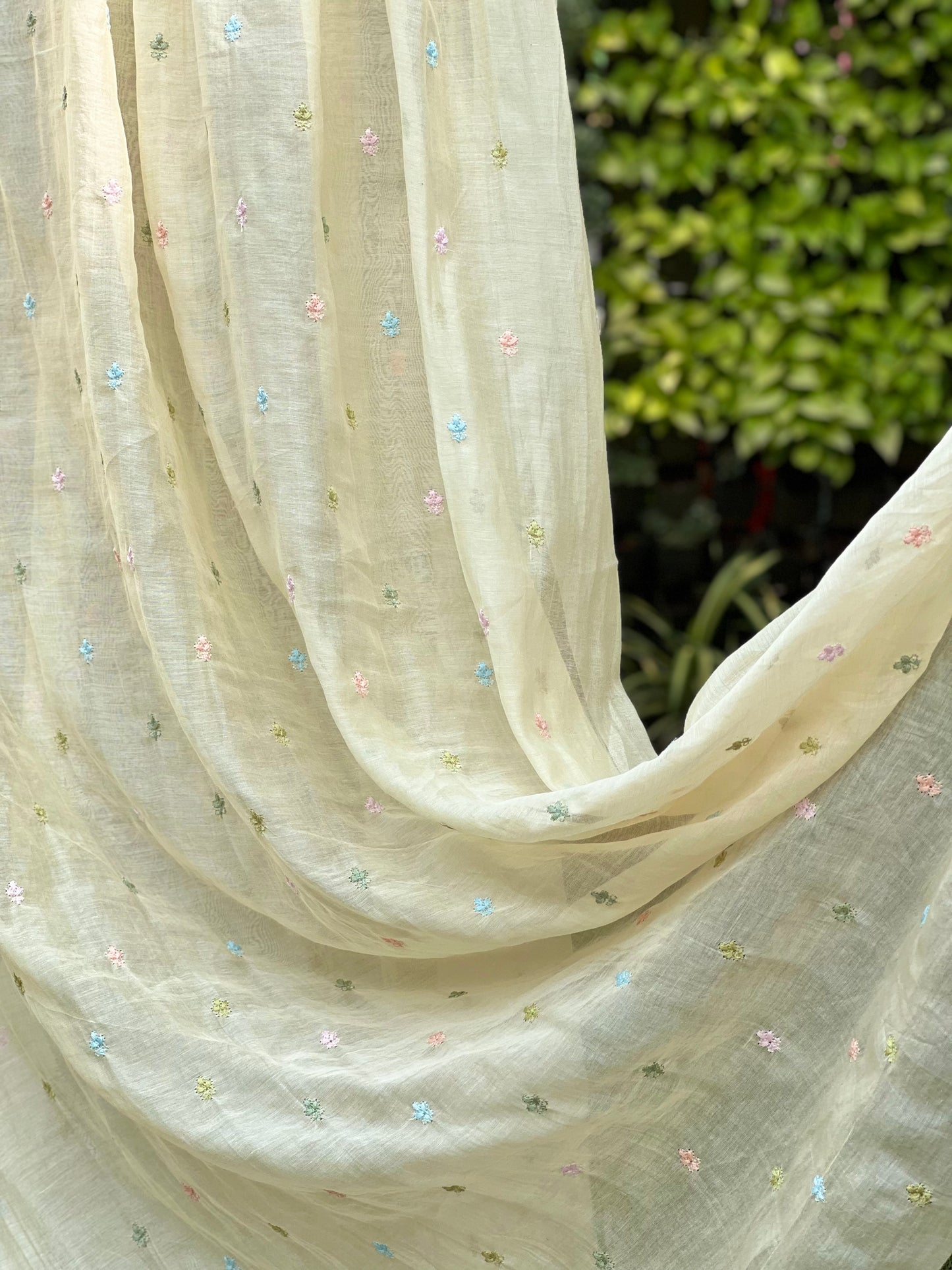 Embroidered 40gm Banarasi Chanderi Fabrics