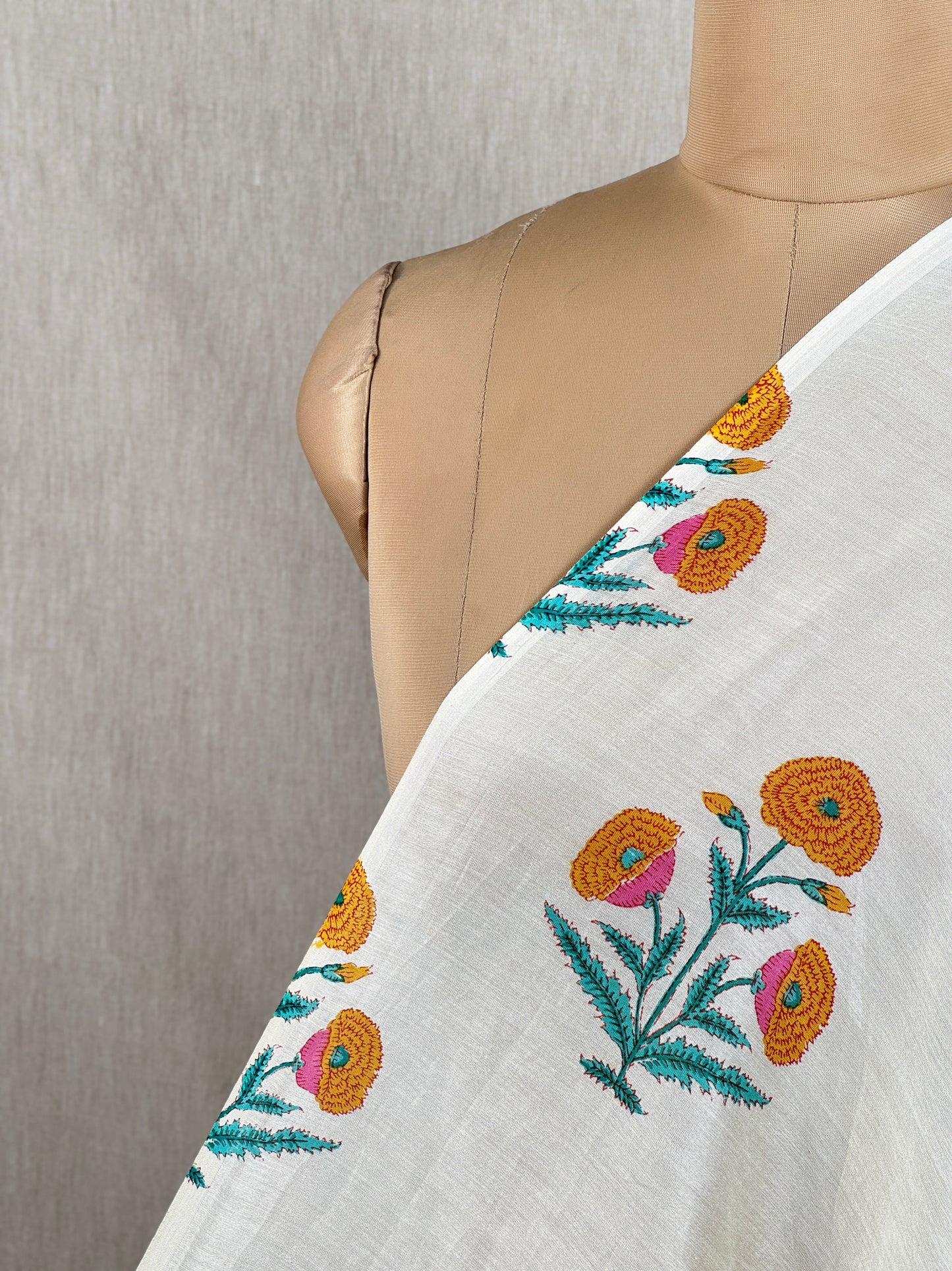 Printed Chanderi Fabric