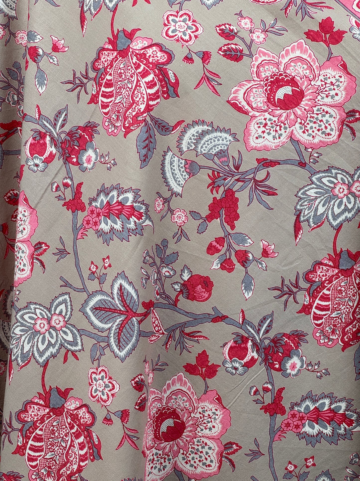 Discharge Printed Cotton Fabric