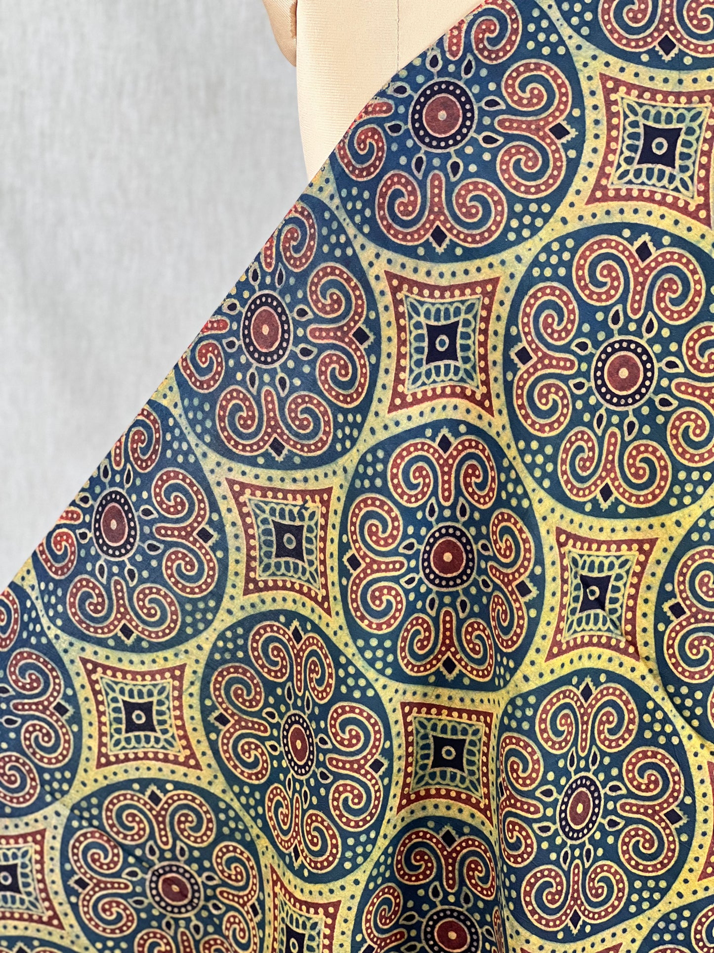 Ajrak Printed Modal  Fabric