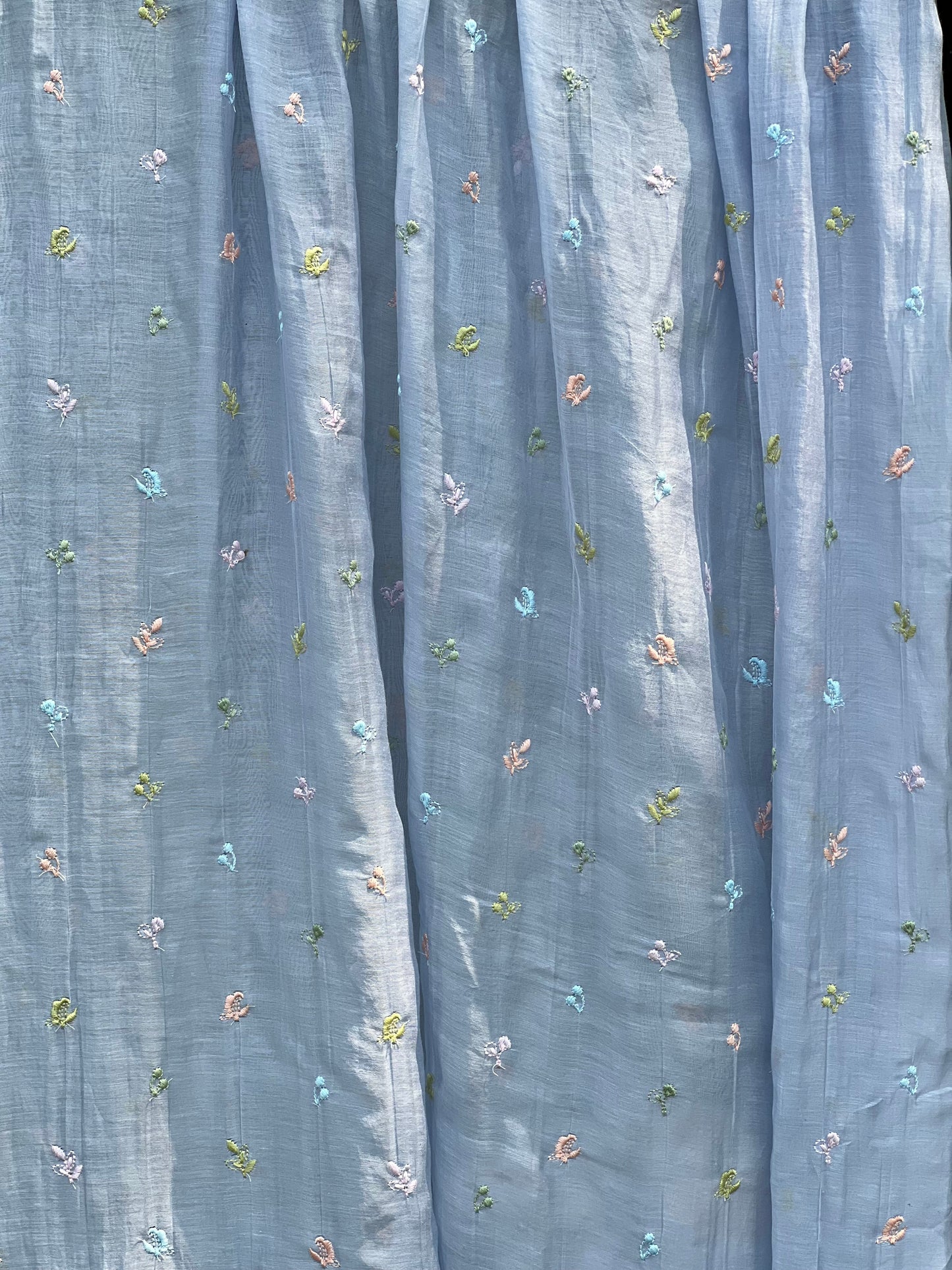 Embroidered 40gm Banarasi Chanderi Fabrics