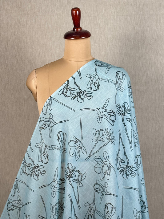 Digital Printed Mulmul Cotton  Fabric