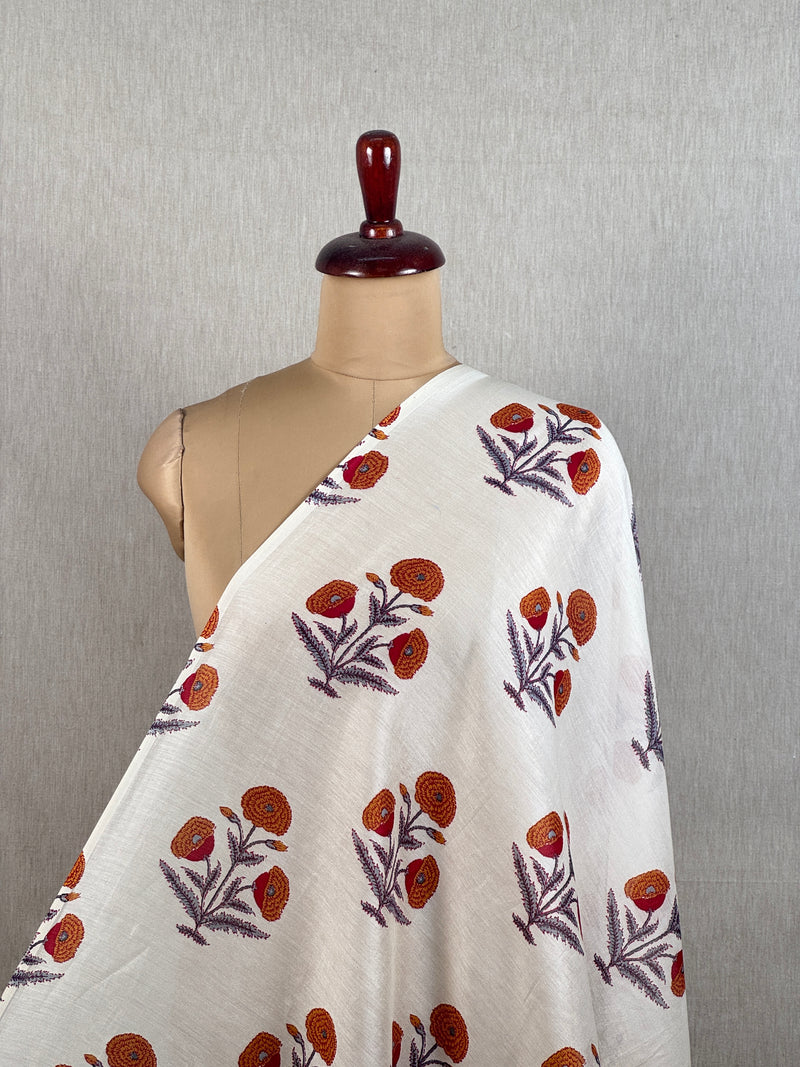 Printed Chanderi Fabric