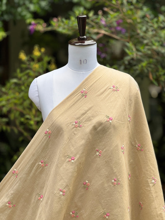 Embroidered Cotton Tissue Fabrics