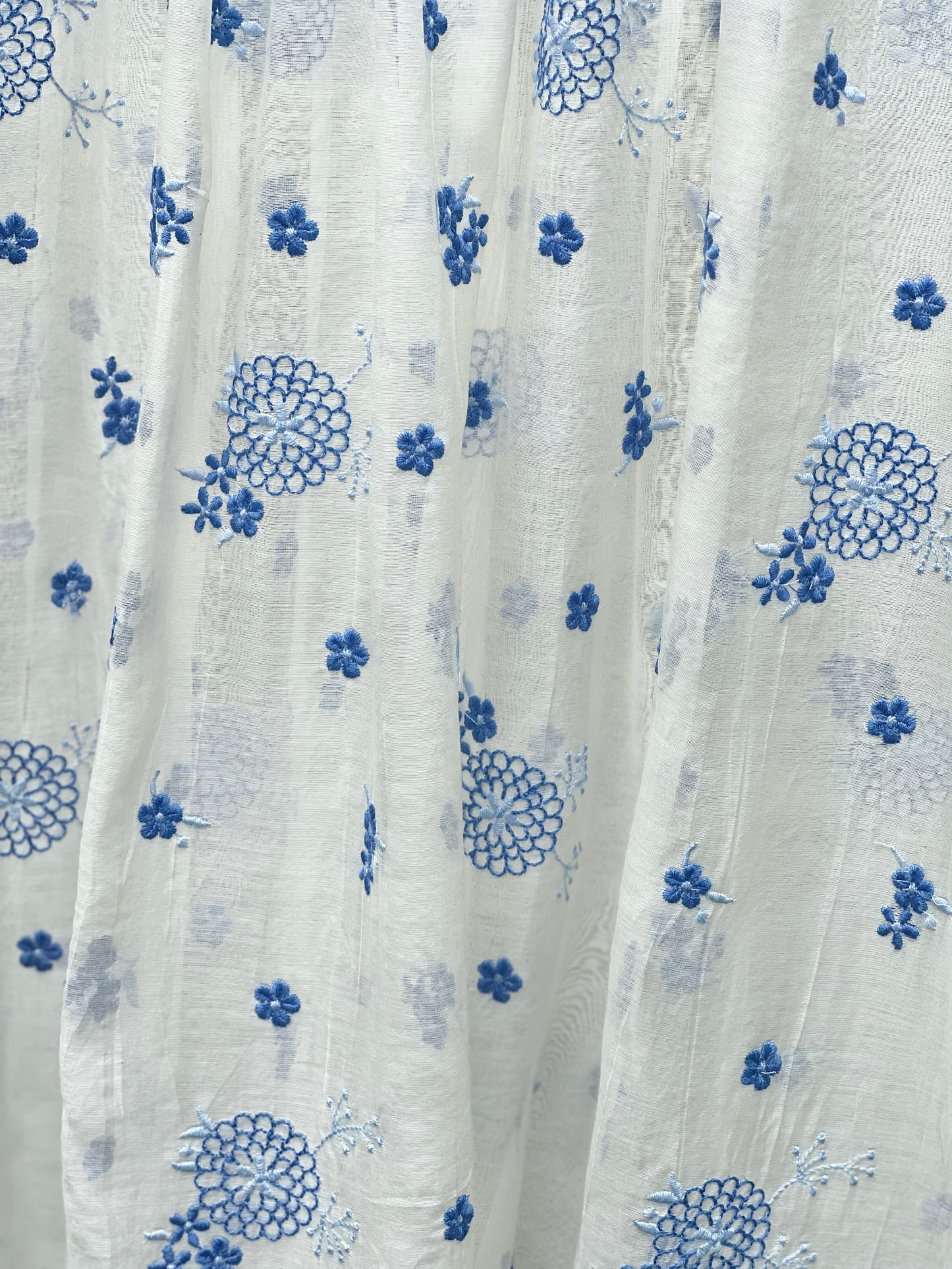 Embroidered 40 gm Banarasi Chanderi Fabric