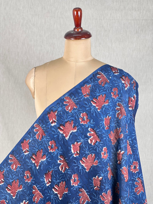 Bagru Hand-Printed Cambric Cotton Fabrics