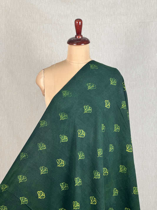 Block Printed On Handloom Khadi Fabric
