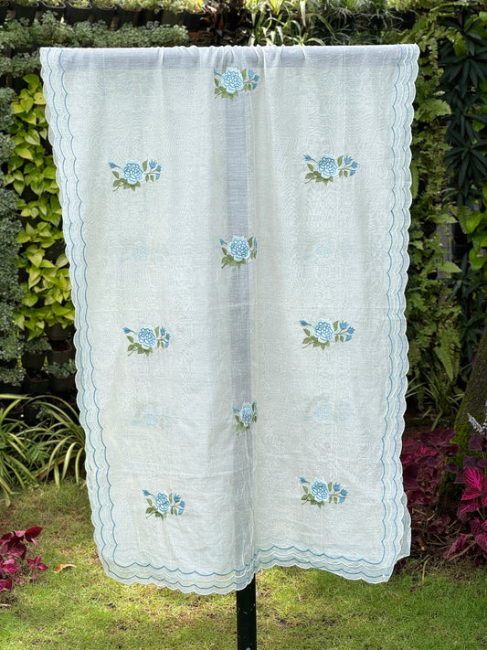 Embroidered Chanderi Dupatta