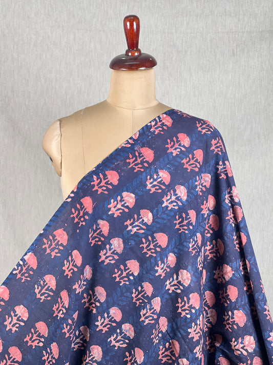 Bagru Hand-Printed Cambric Cotton Fabrics