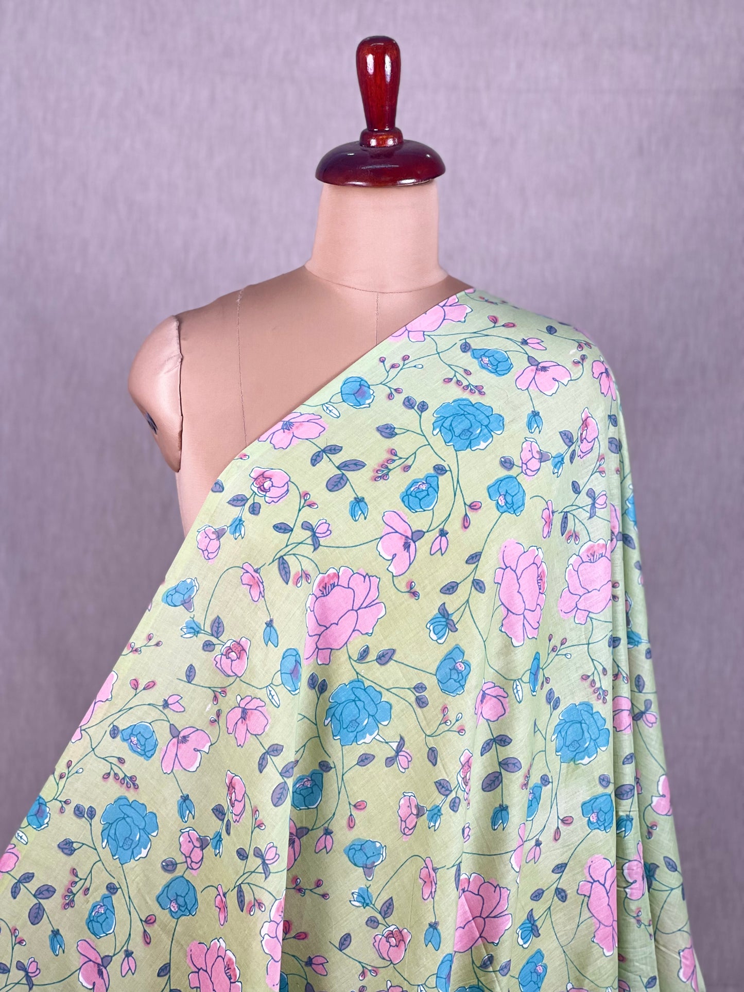 Printed Mulmul Cotton  Fabric