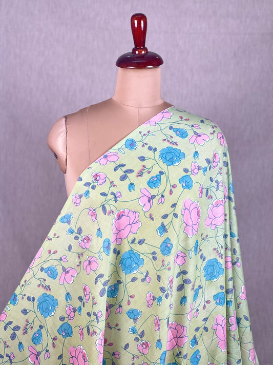 Printed Mulmul Cotton  Fabric