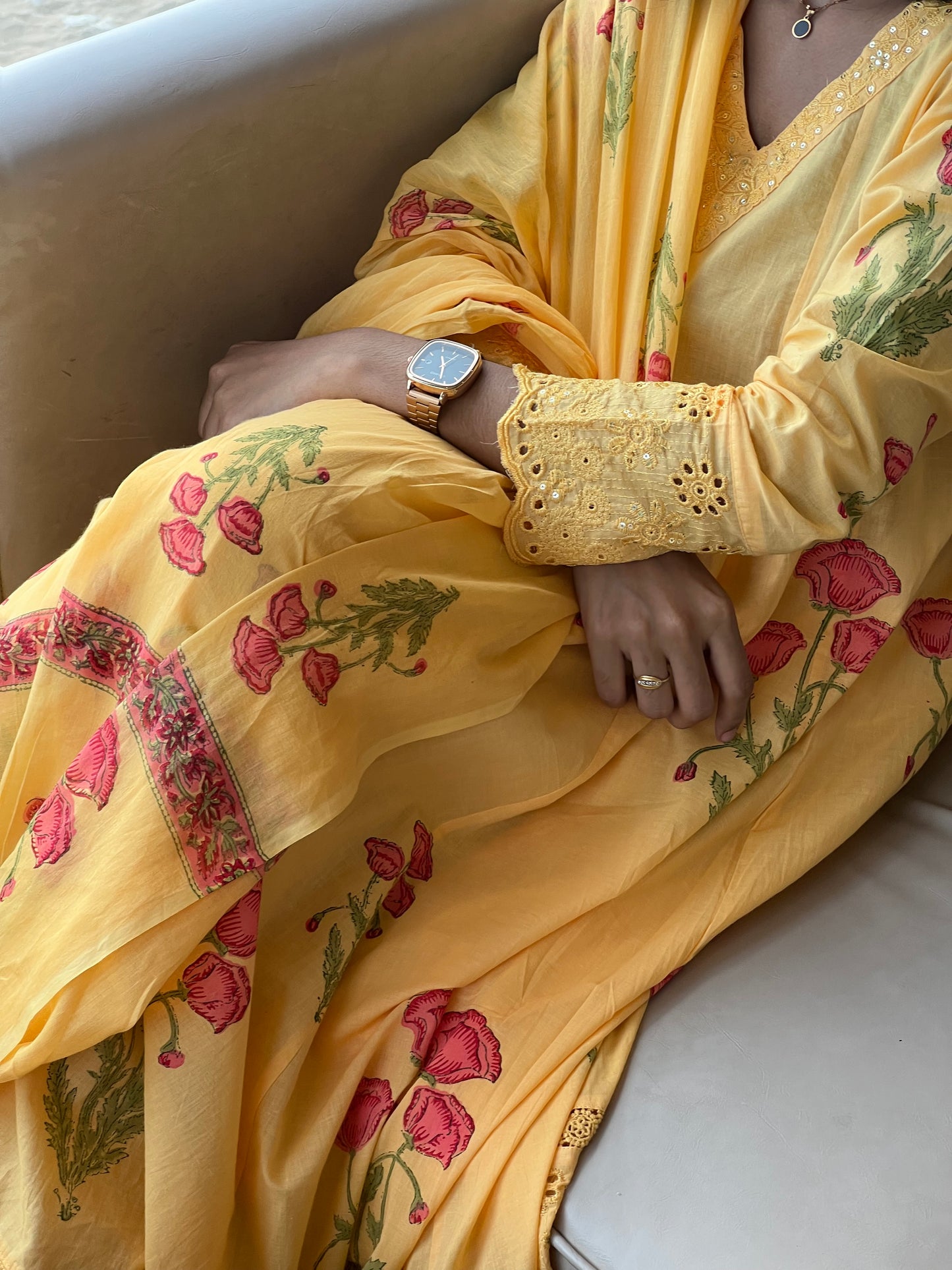 Block Printed Cotton Salwar Suit