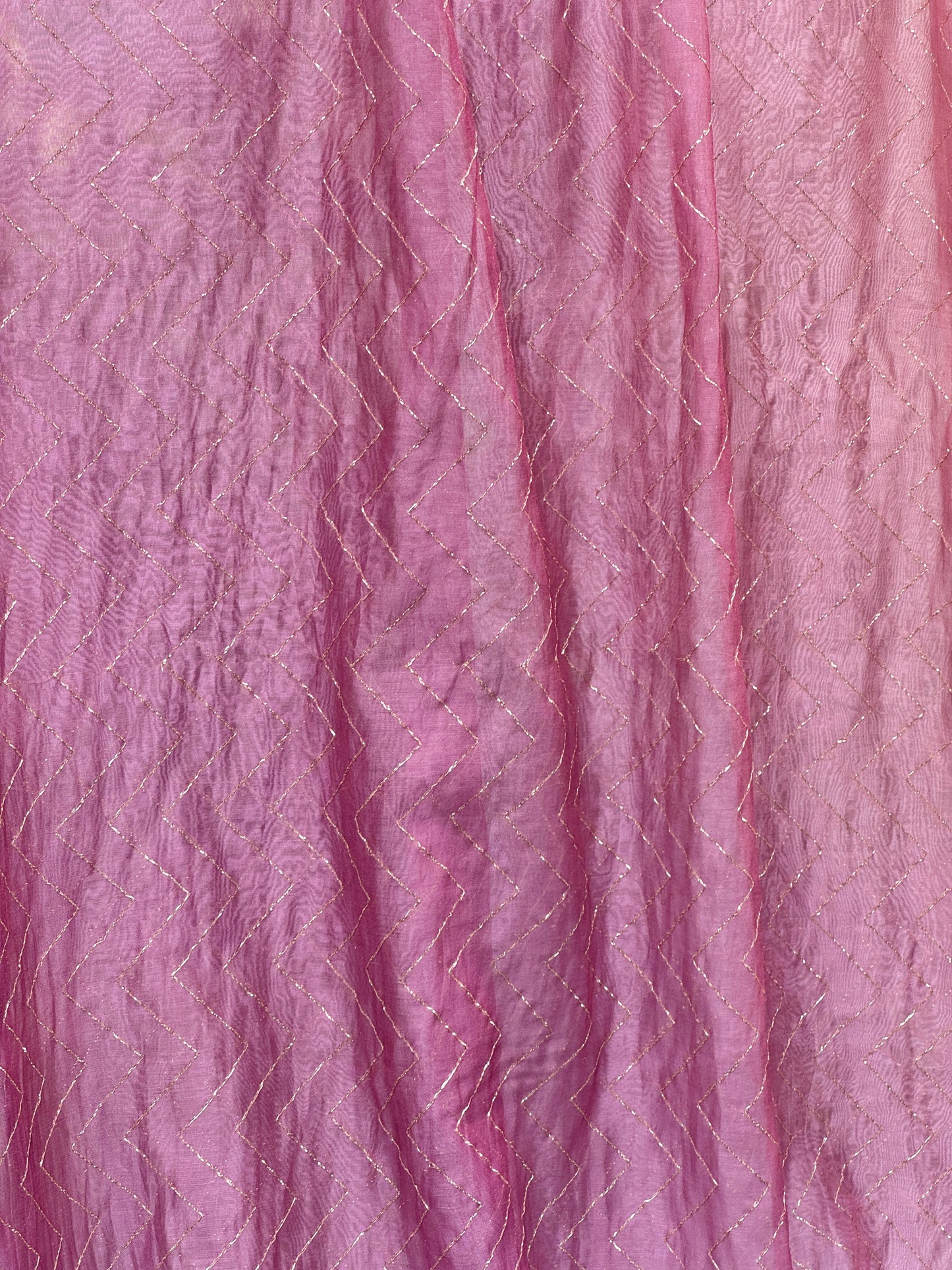 4D Banarasi Silk Chanderi With Zari Gota Work