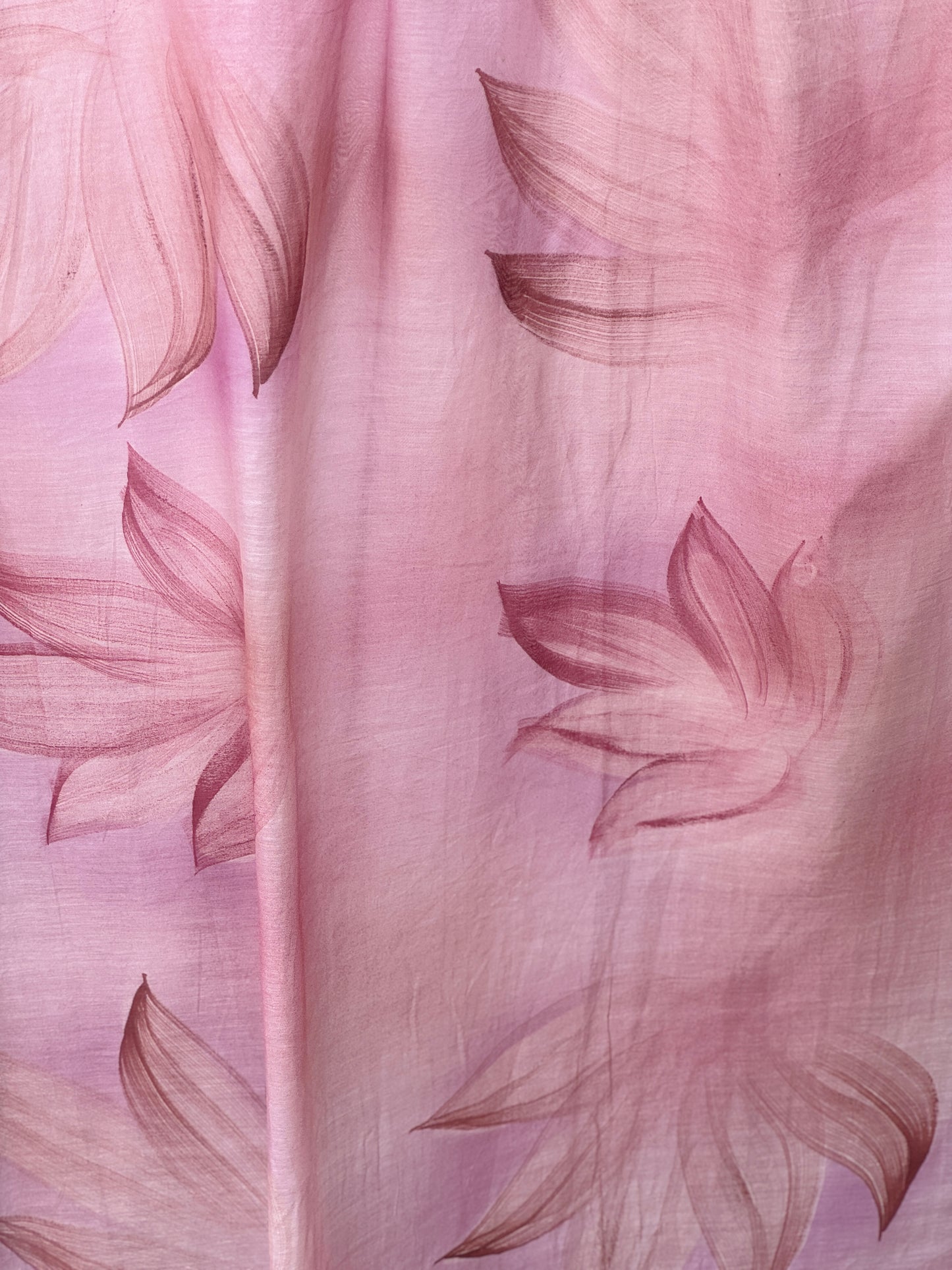 Hand Painted 40 gm Banarasi Chanderi Fabric