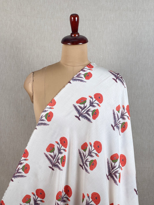 Printed Muslin Fabric