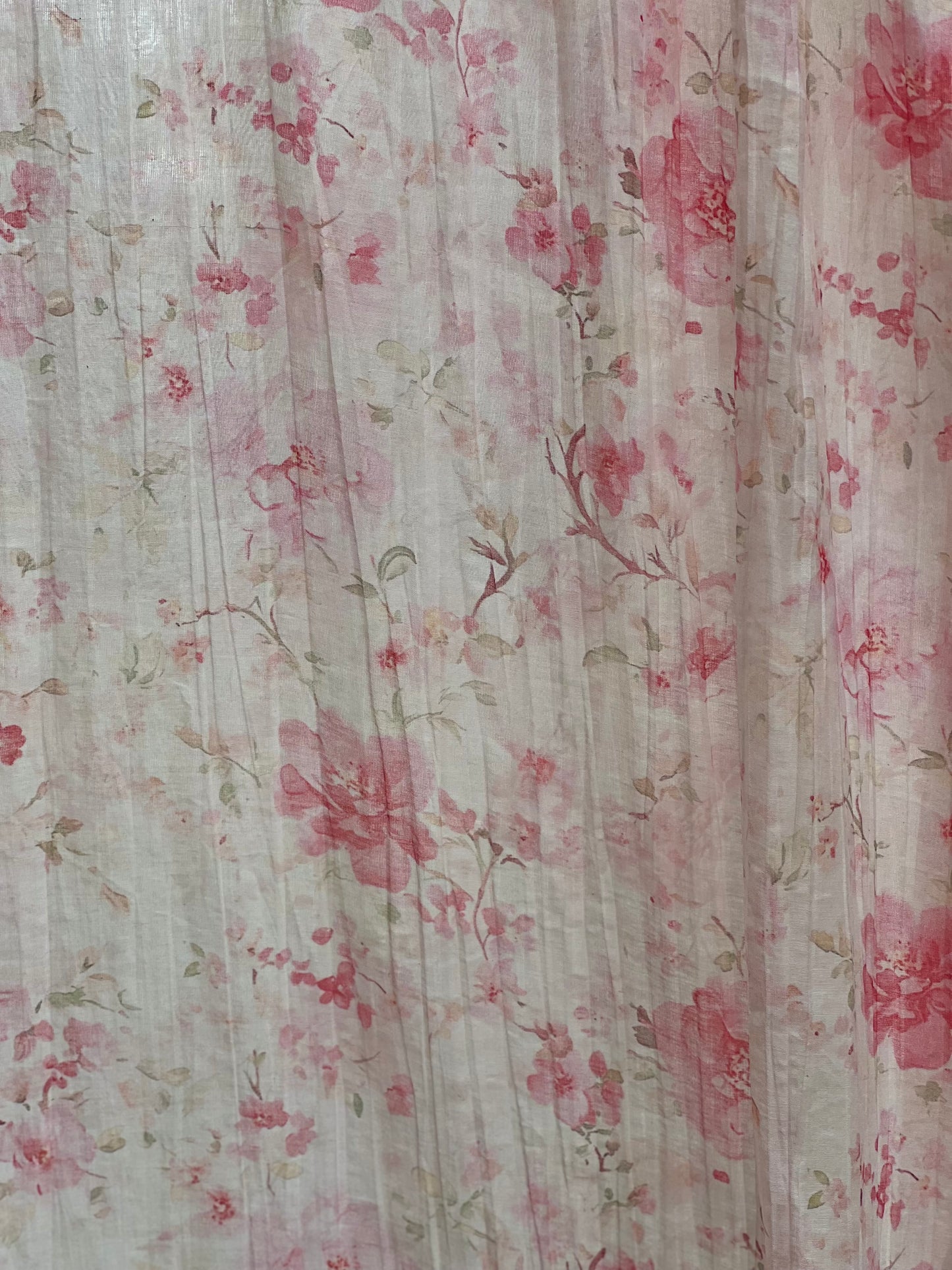 Digital Printed Malai Chanderi Fabric