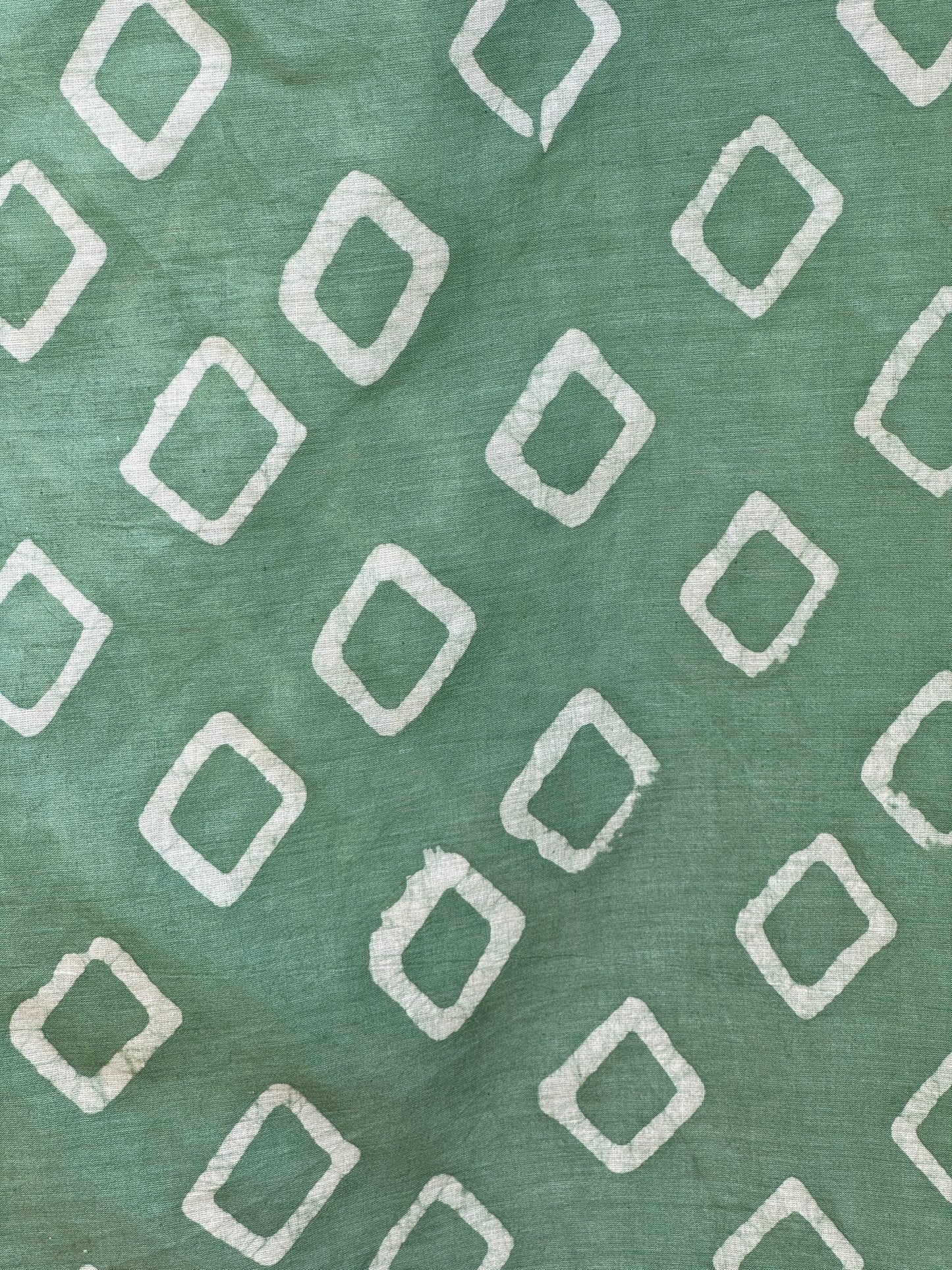 Block Printed  Cotton Fabric With Hakoba Border