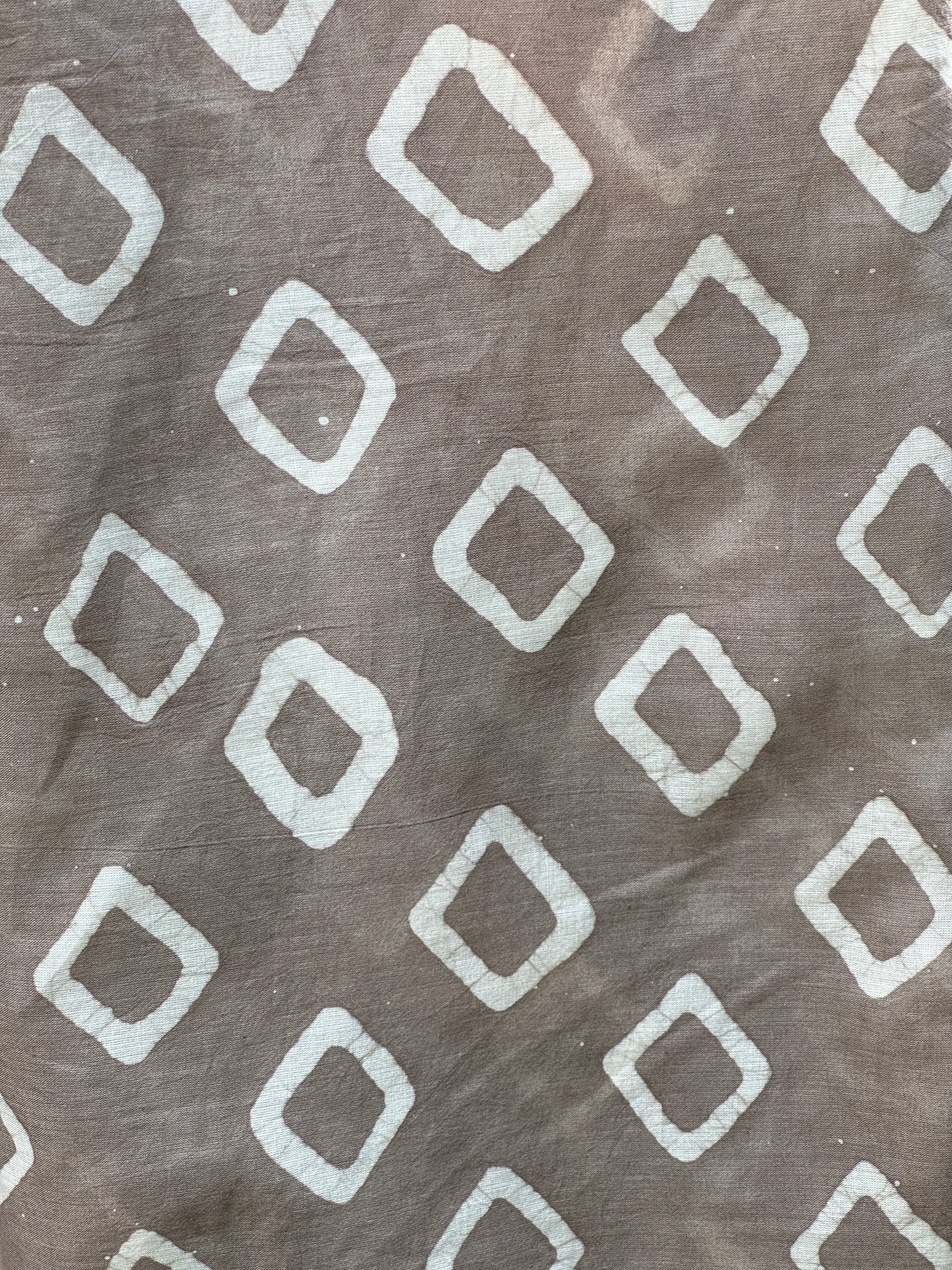 Block Printed  Cotton Fabric With Hakoba Border