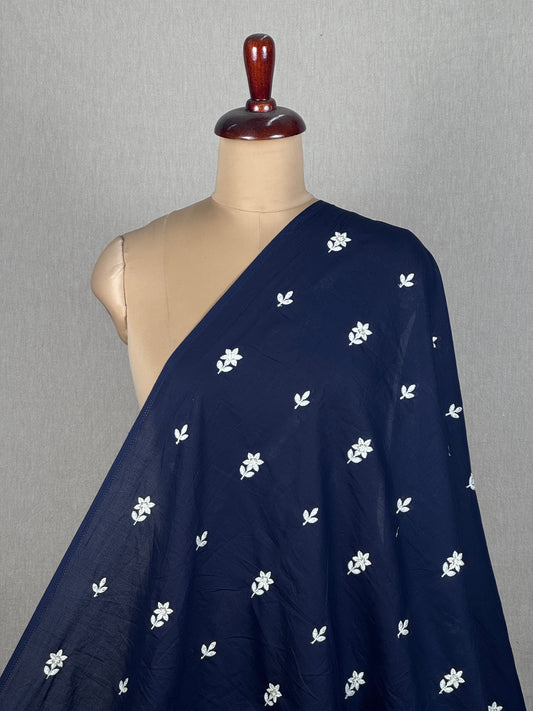 Embroidered Mulmul Cotton Fabric