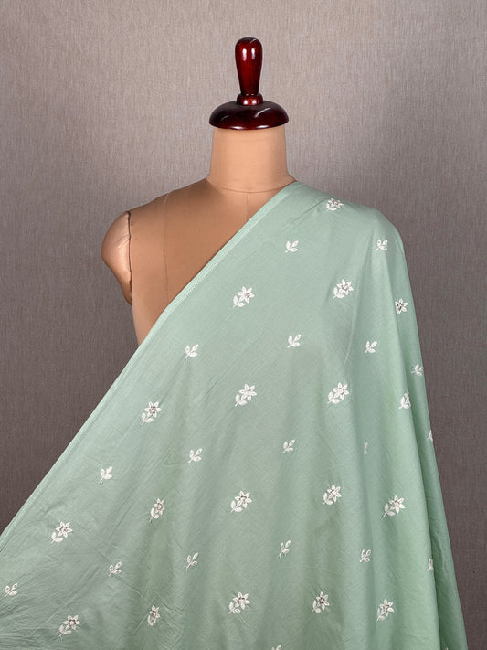 Embroidered Mulmul Cotton Fabric