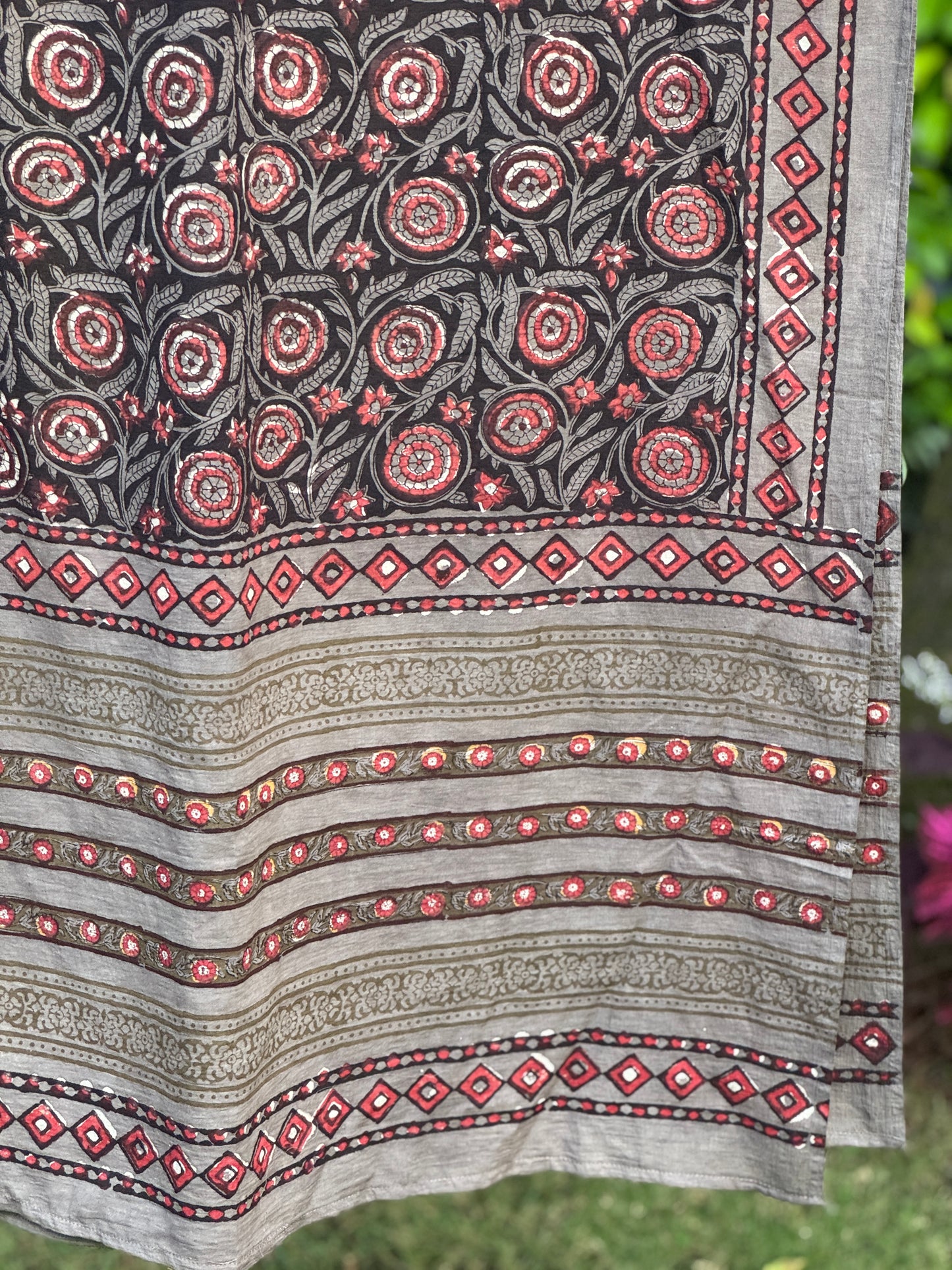 Block Printed Mulmul Cotton Dupatta