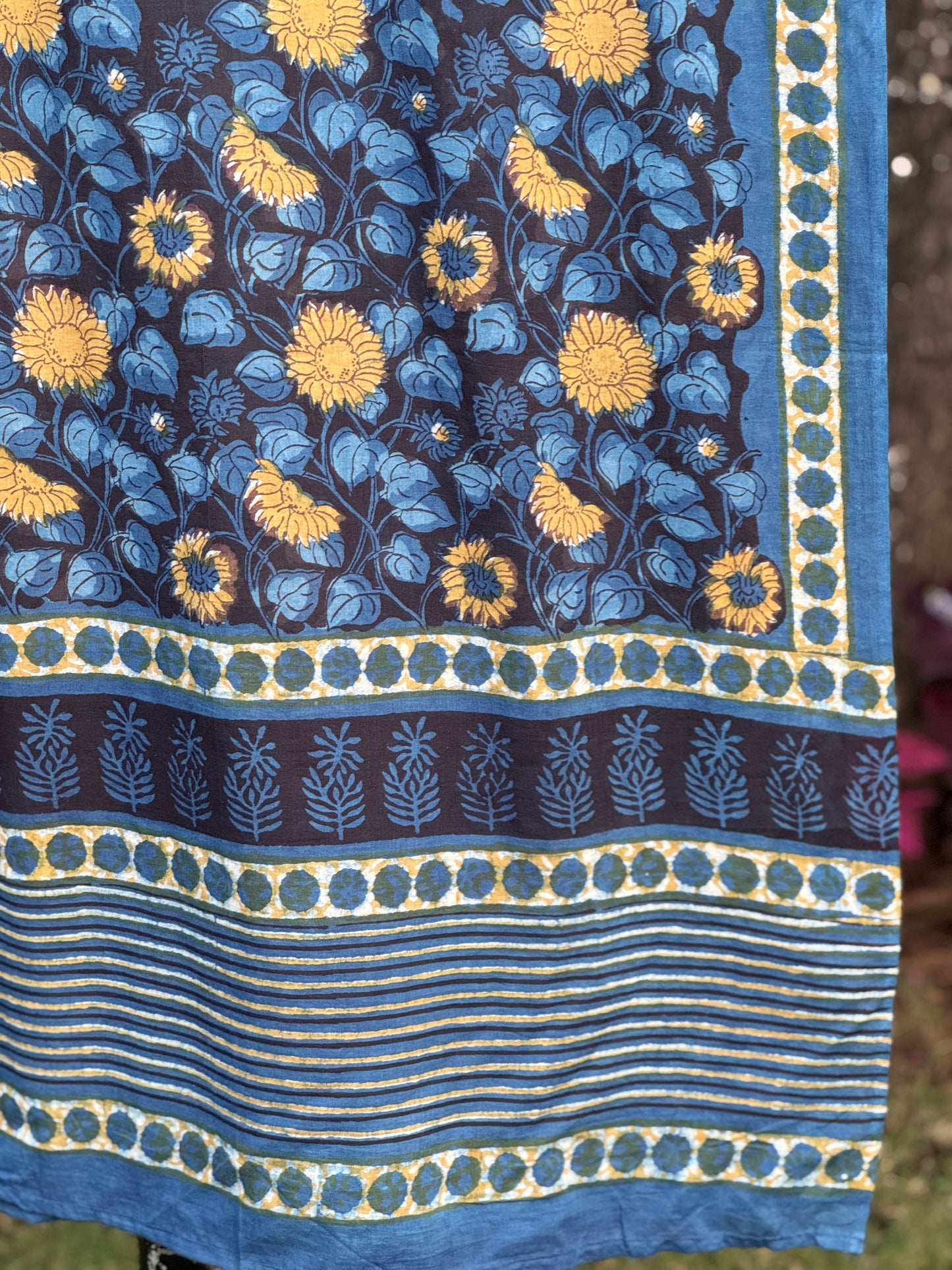 Block Printed Mulmul Cotton Dupatta