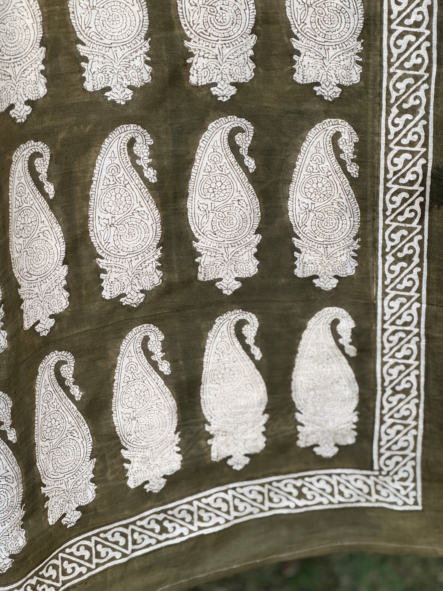 Block Printed Mulmul Cotton Dupatta