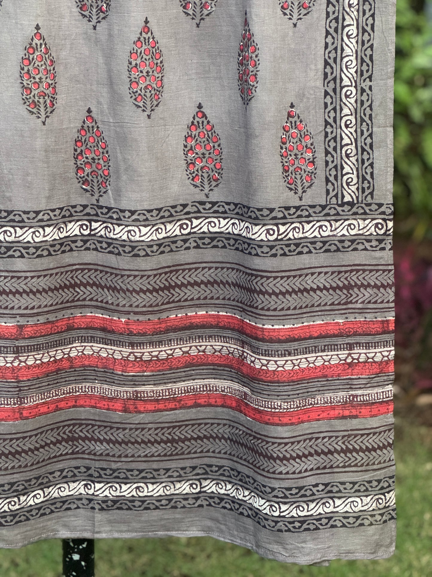 Block Printed Mulmul Cotton Dupatta