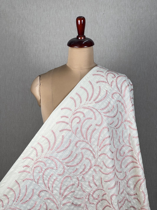 Embroidered Dobby Cotton Fabric