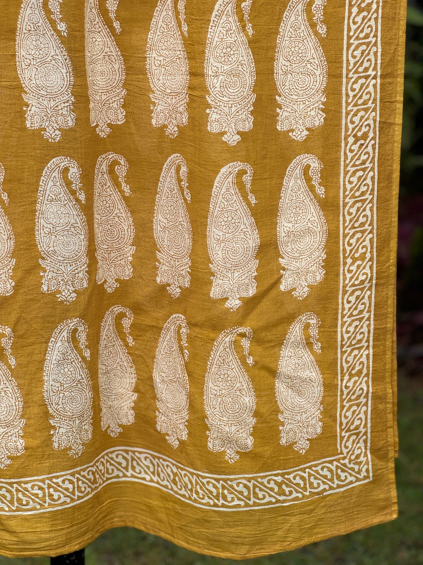 Block Printed Mulmul Cotton Dupatta
