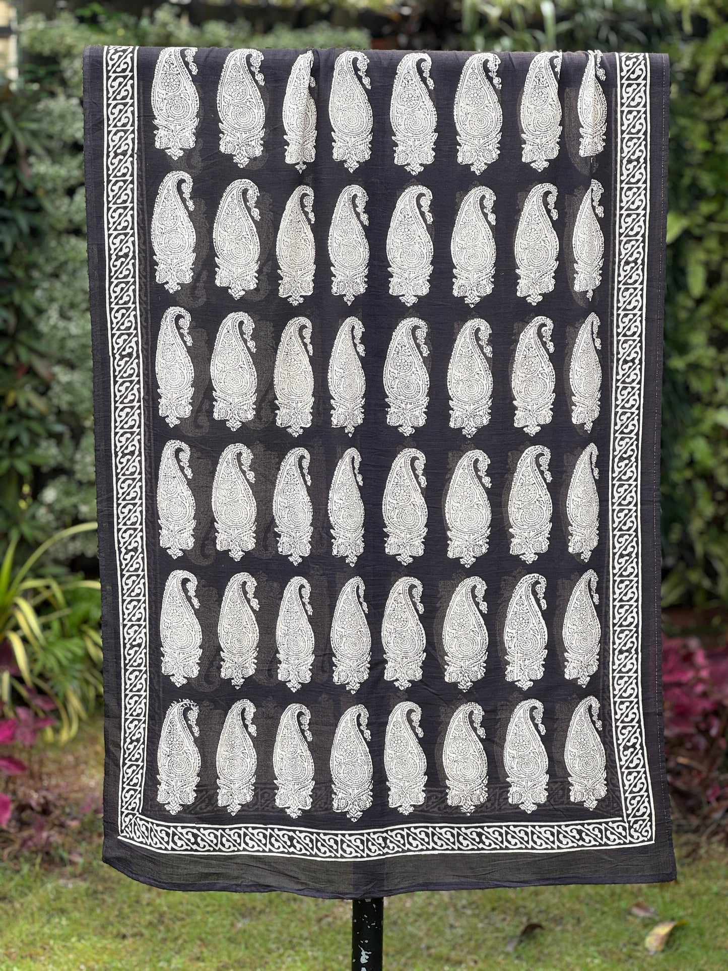 Block Printed Mulmul Cotton Dupatta