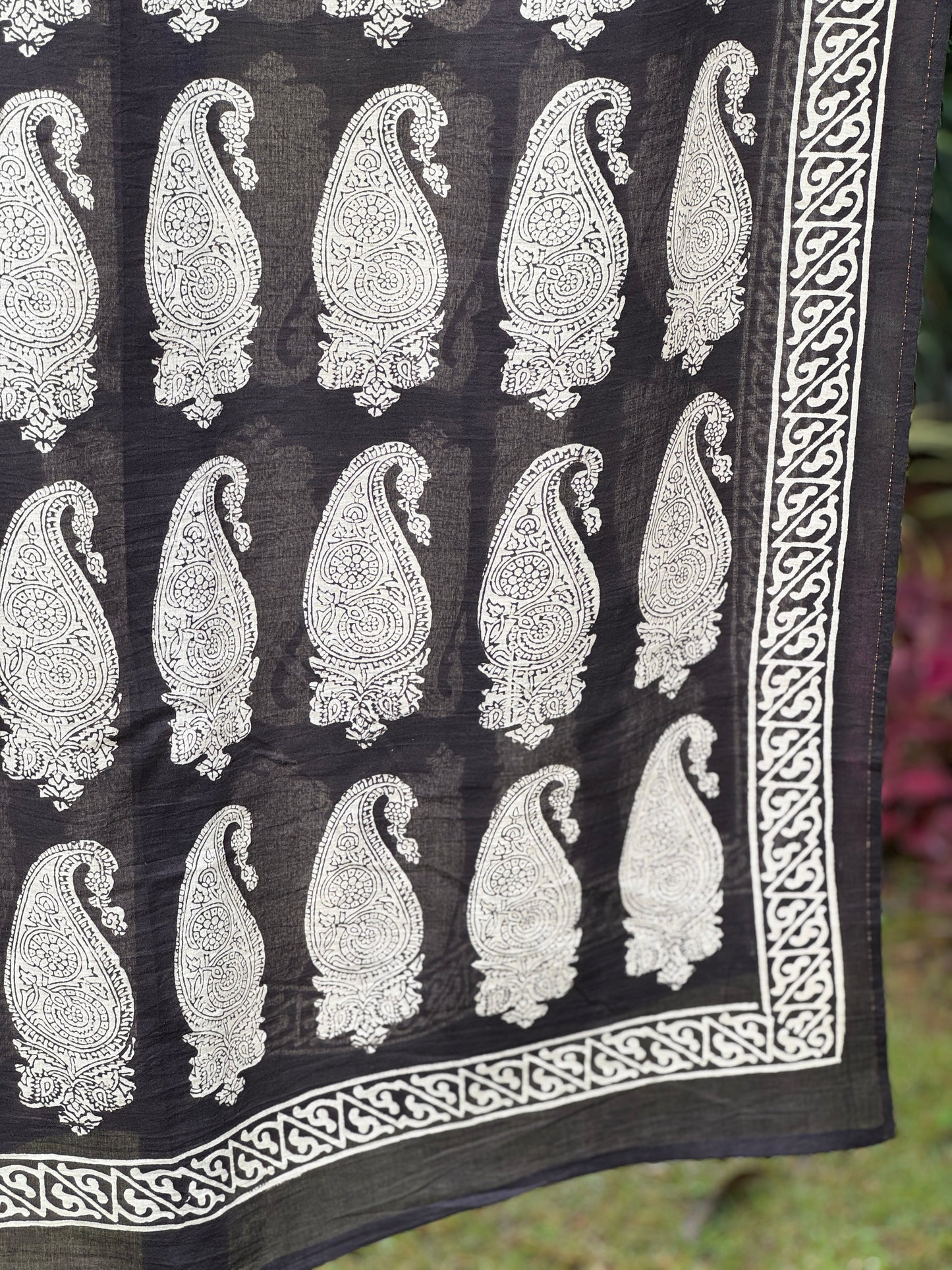 Block Printed Mulmul Cotton Dupatta