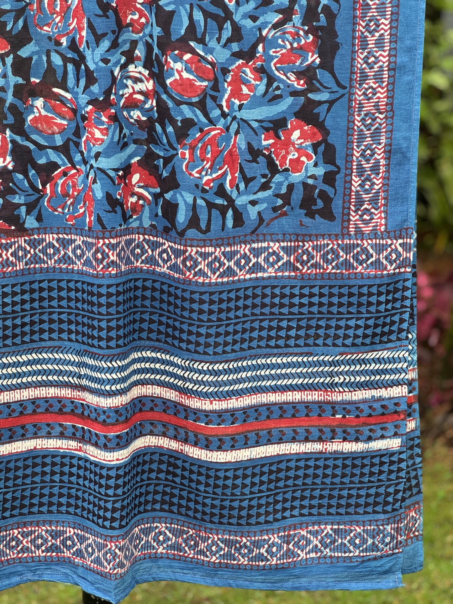 Block Printed Mulmul Cotton Dupatta