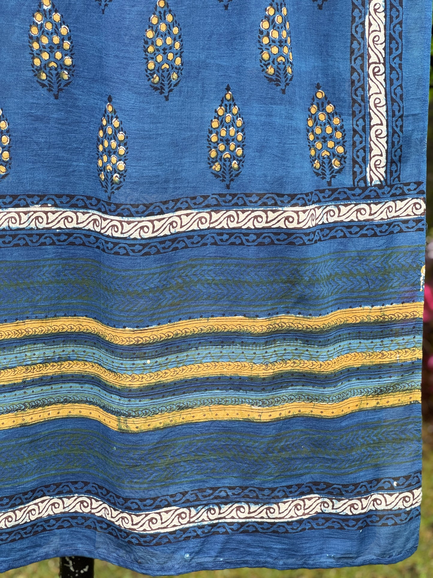 Block Printed Mulmul Cotton Dupatta