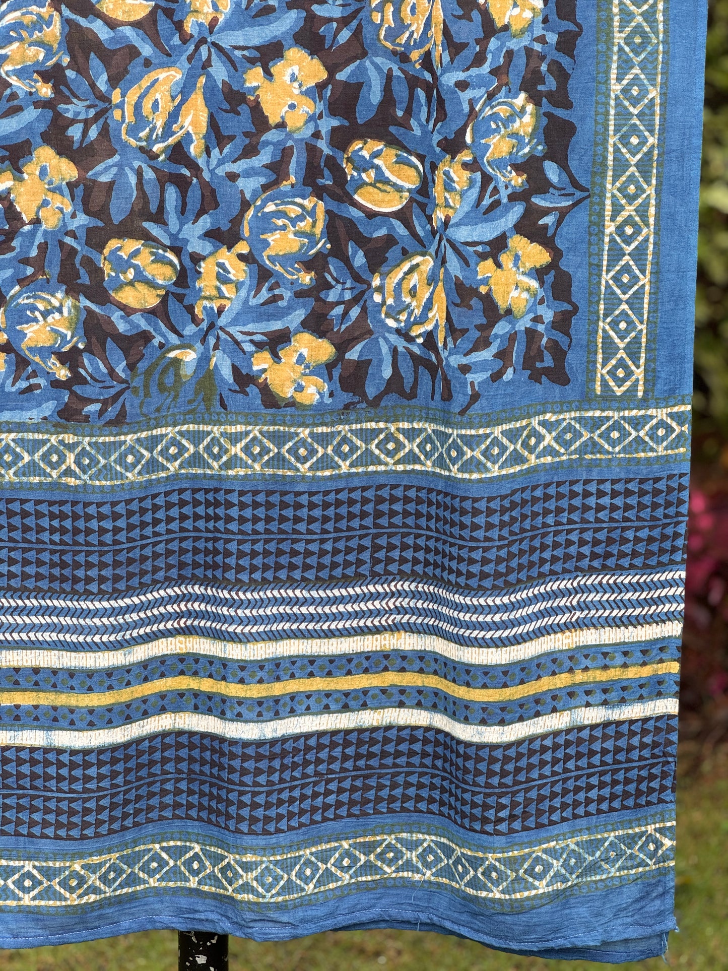 Block Printed Mulmul Cotton Dupatta