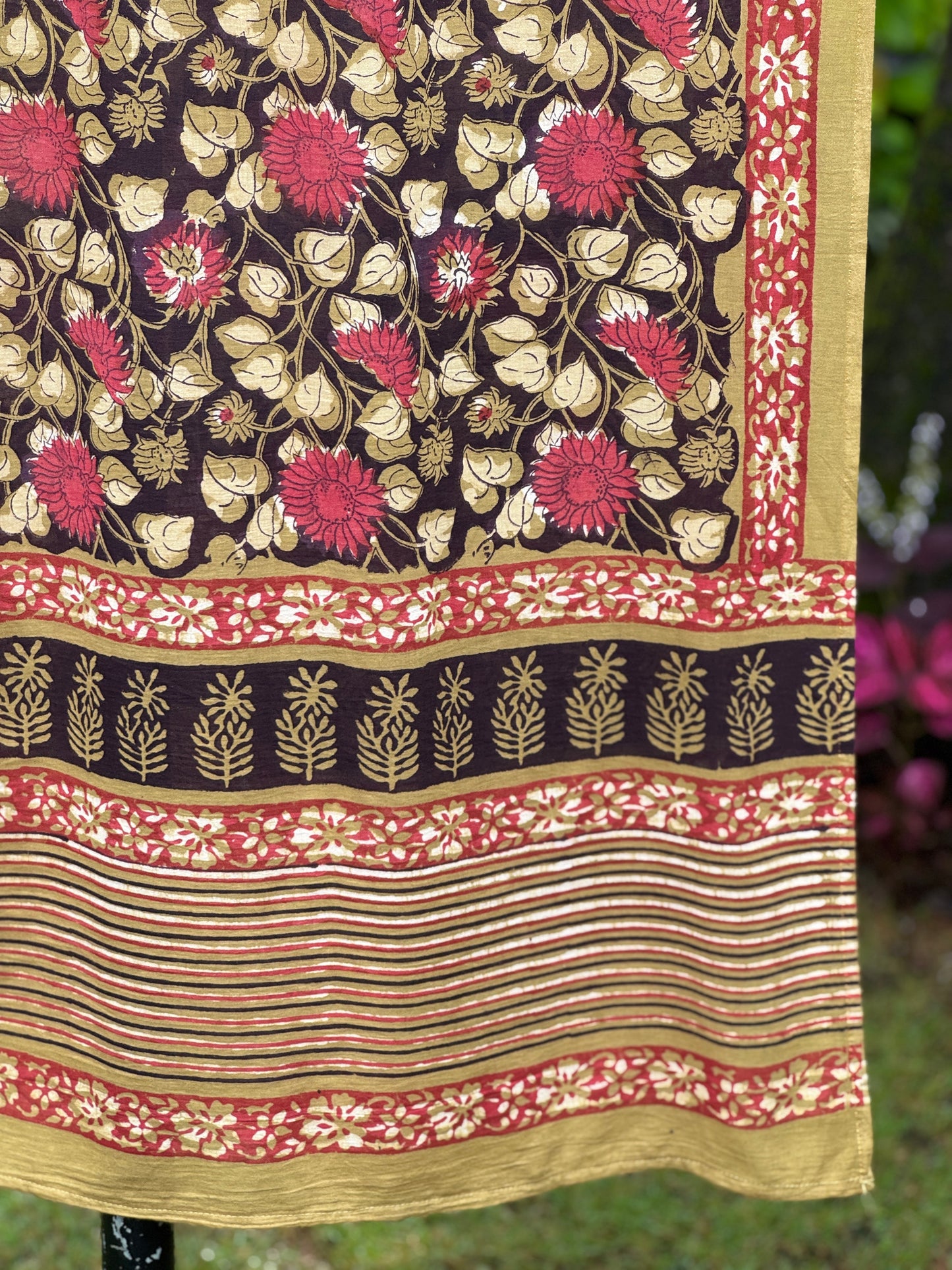 Block Printed Mulmul Cotton Dupatta