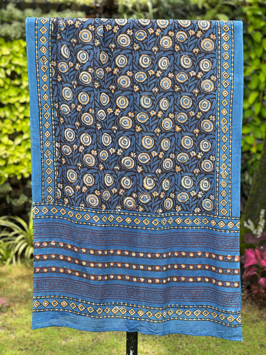 Block Printed Mulmul Cotton Dupatta