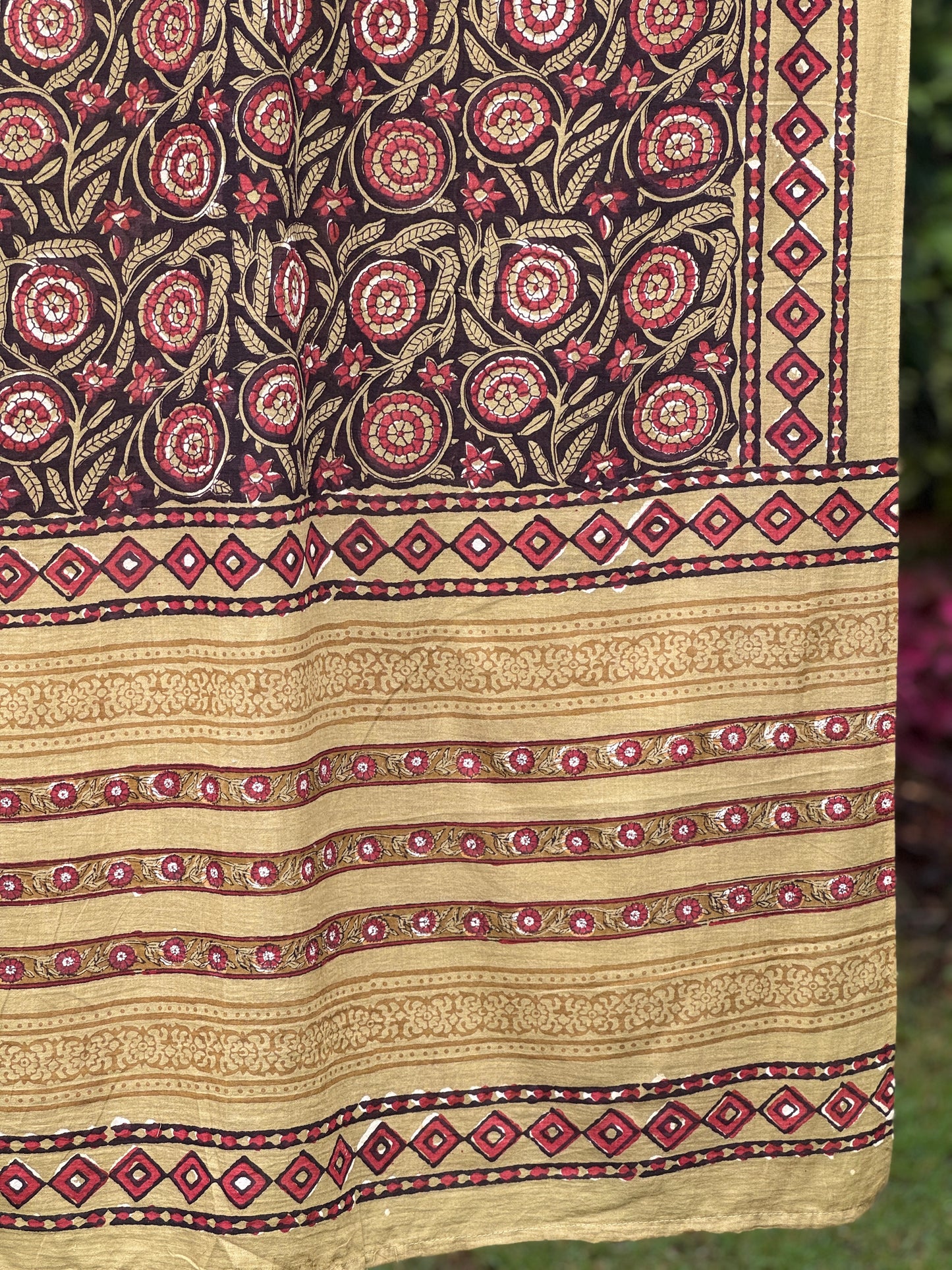 Block Printed Mulmul Cotton Dupatta